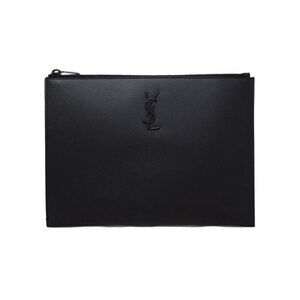 Saint Laurent Paris Monogram Zip Tablet Holder Clutch Bag